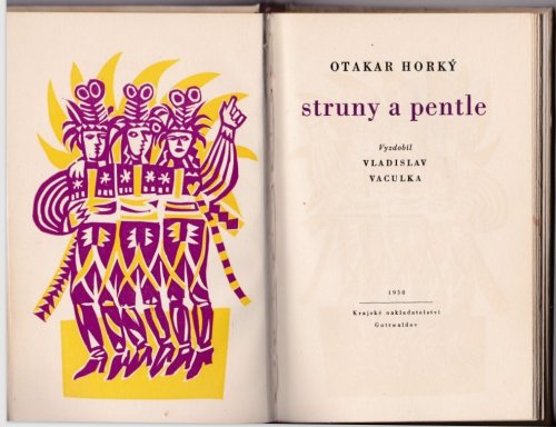 Otakar Horký, Struny a pentle, 1958, linoryt Vladislav Vaculka