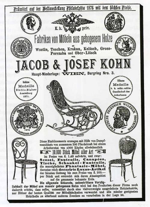 Firemní inzerce Jacob & Josef Kohn